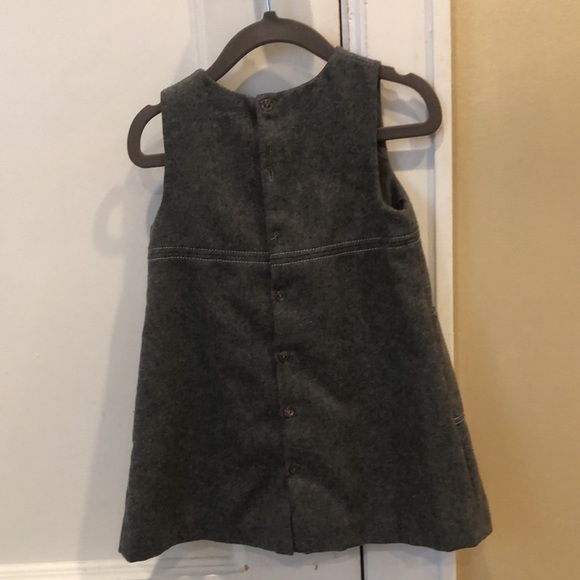 Jacadi gorgeous grey wool jumper w white cross stitch - size 24m - Picture 3 of 5